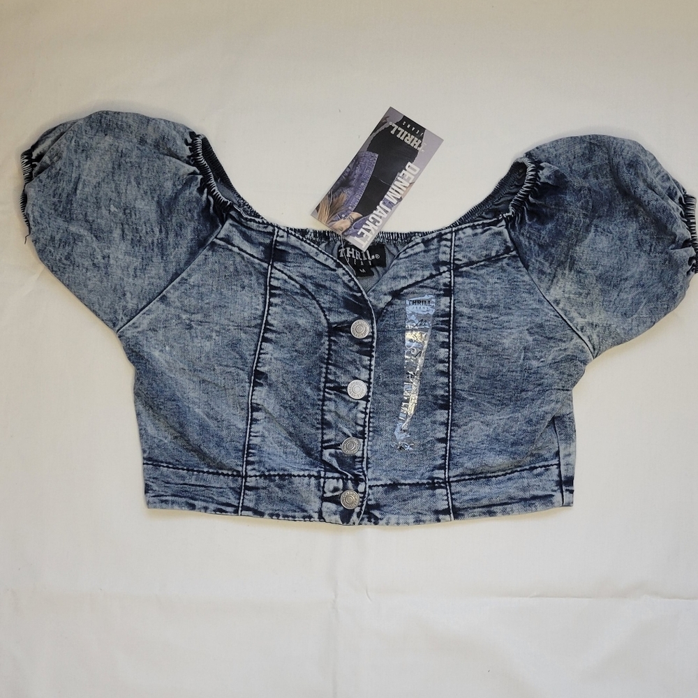 Denim Crop Top